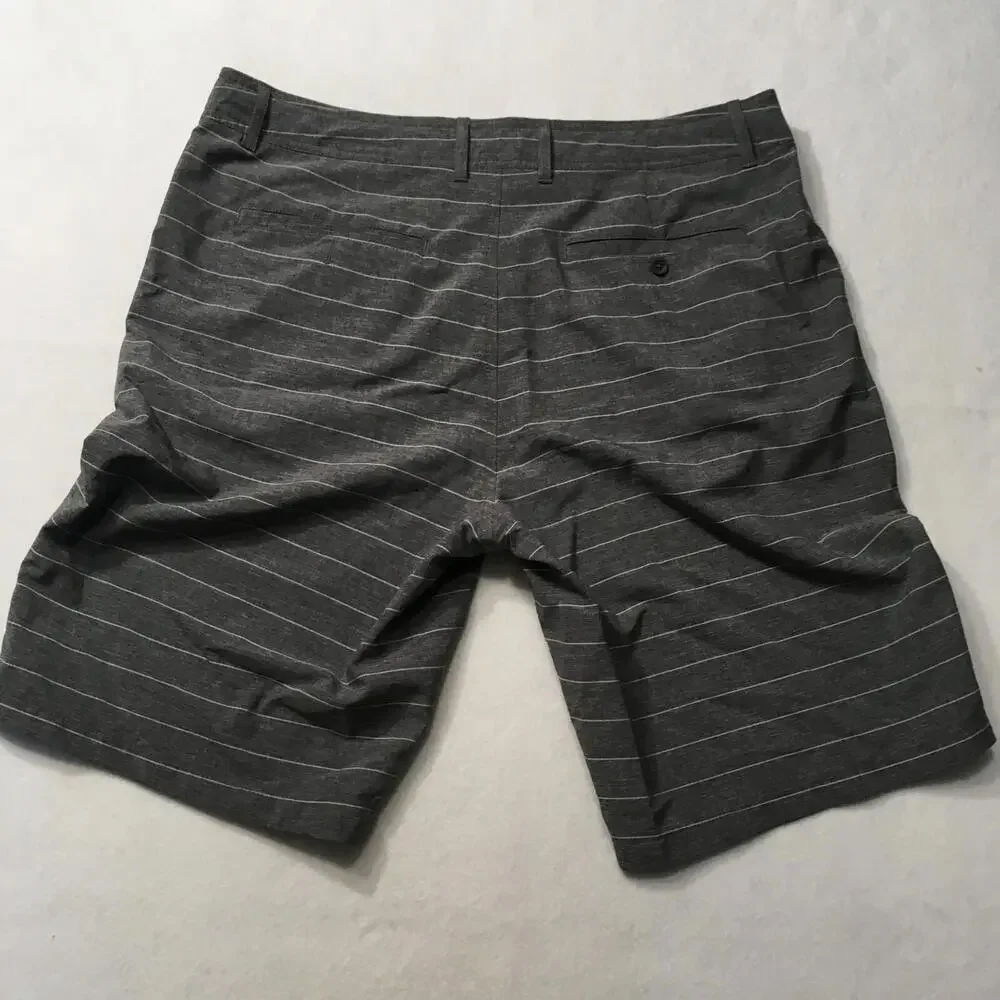 Goodfellow & Co Chino Shorts Men's 36 GRAY  Stretch Flat Front Walking Golf - Picture 6 of 7